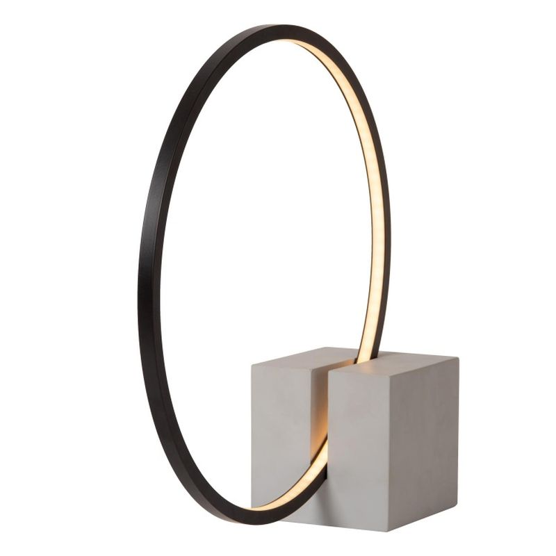 Lucide CIRKELIS - Stolná lampa - LED Dim. - 1x6W 3000K - Čierna